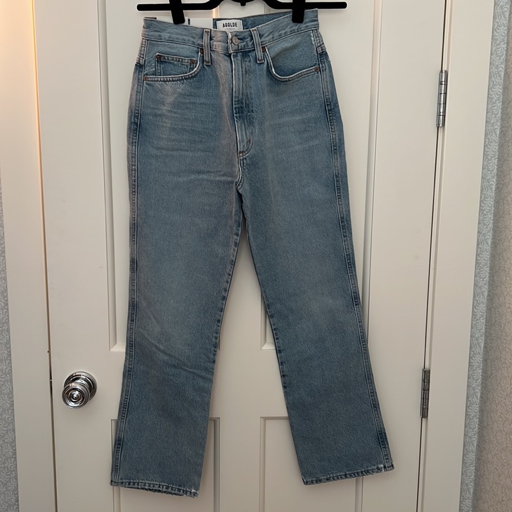 Agolde Pinch Waist High Rise Kick, Riptide - Picture 6 of 9